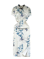 Chinese Style Floral Split Cheongsam
