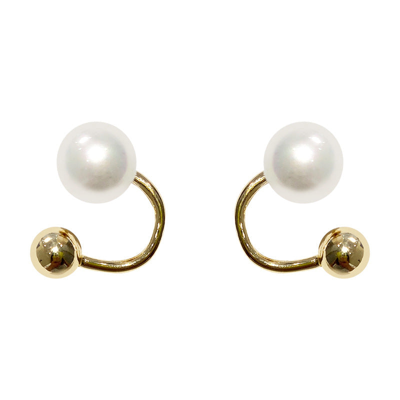 Metallic Pearl Earrings