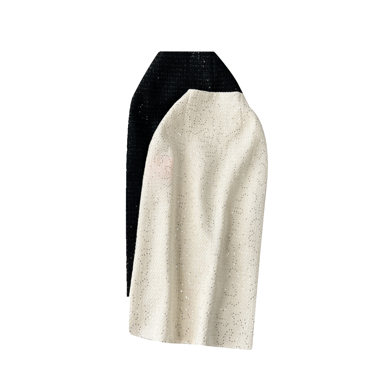 Elegant A-line Sequined Skirt