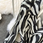 Sunscreen Zebra Printed Shirt Dress