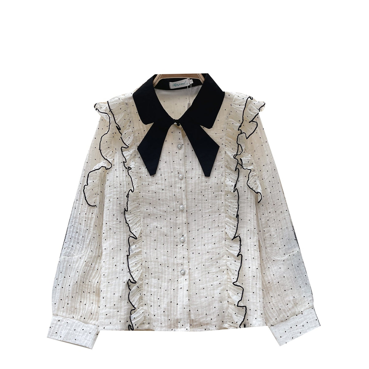 Sweetie Polka Dot Chiffon Blouse