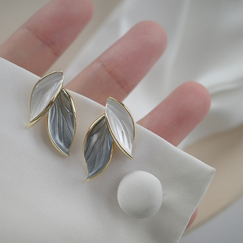 Mori Styled Leaf Earrings