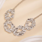 Irregular Liquid Metal Fluid Necklace&Belt