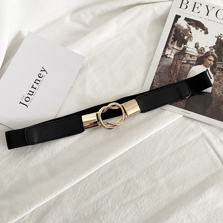 Double Ring Buckle Elastic Belt