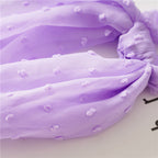 Solid Color Puffy Mesh Hair Ribbon