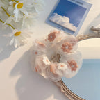 Embroidered Floral Organza Hair Cord