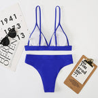 Solid Color Chic Padded Bikini