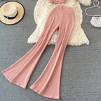 Fashion High-waist Skinny Two-piece Suit