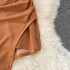 Color Blocking Patchwork Slip Dress