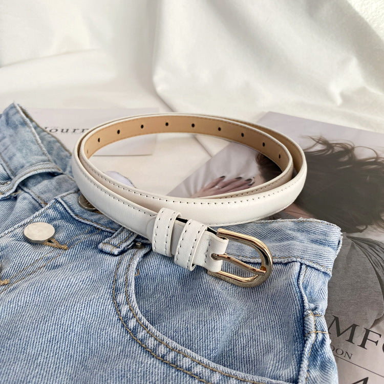 Matte Simple Perforated Belt