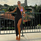Irregular Design Knotted Split Dress