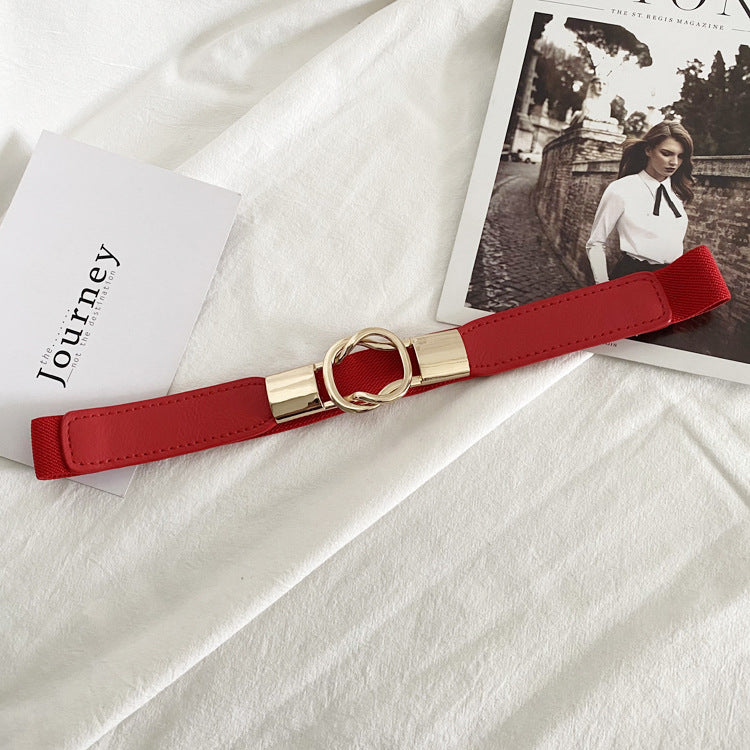 Double Ring Buckle Elastic Belt