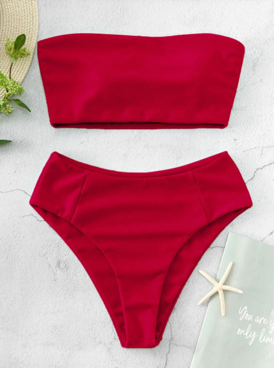 Mesh Three-piece Split Swimsuit