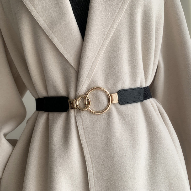 Counter Buckle Stretchy Belt