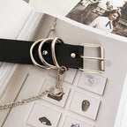 Punk Pin Buckle Hanging Chain Belt