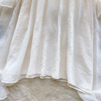 Beaded Bow-tie Pleated Glowing Shirt