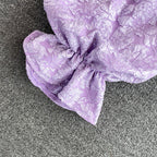 Strapless Long Sleeve Jacquard Shirt