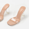 Flip Flops With High Transparent Heels