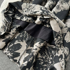 Turtleneck Sweater&Jacquard Skirt 2Pcs