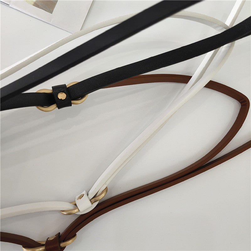 Decorative Hole-less Knot Spaghetti Belt