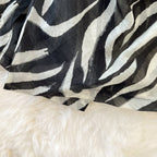 Sunscreen Zebra Printed Shirt Dress