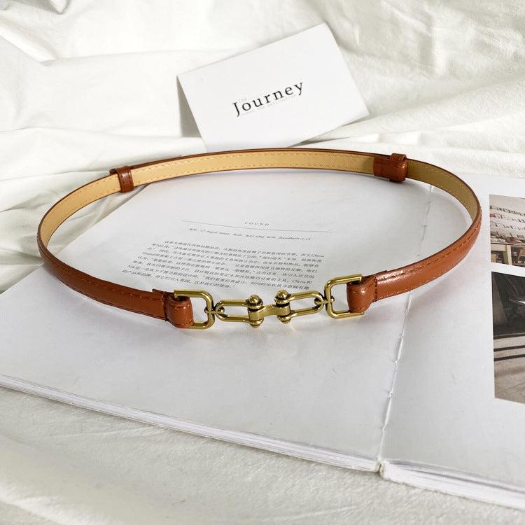 Vintage Small Leather Belt