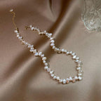 Niche Faux Mini Pearl Sprocket Necklace