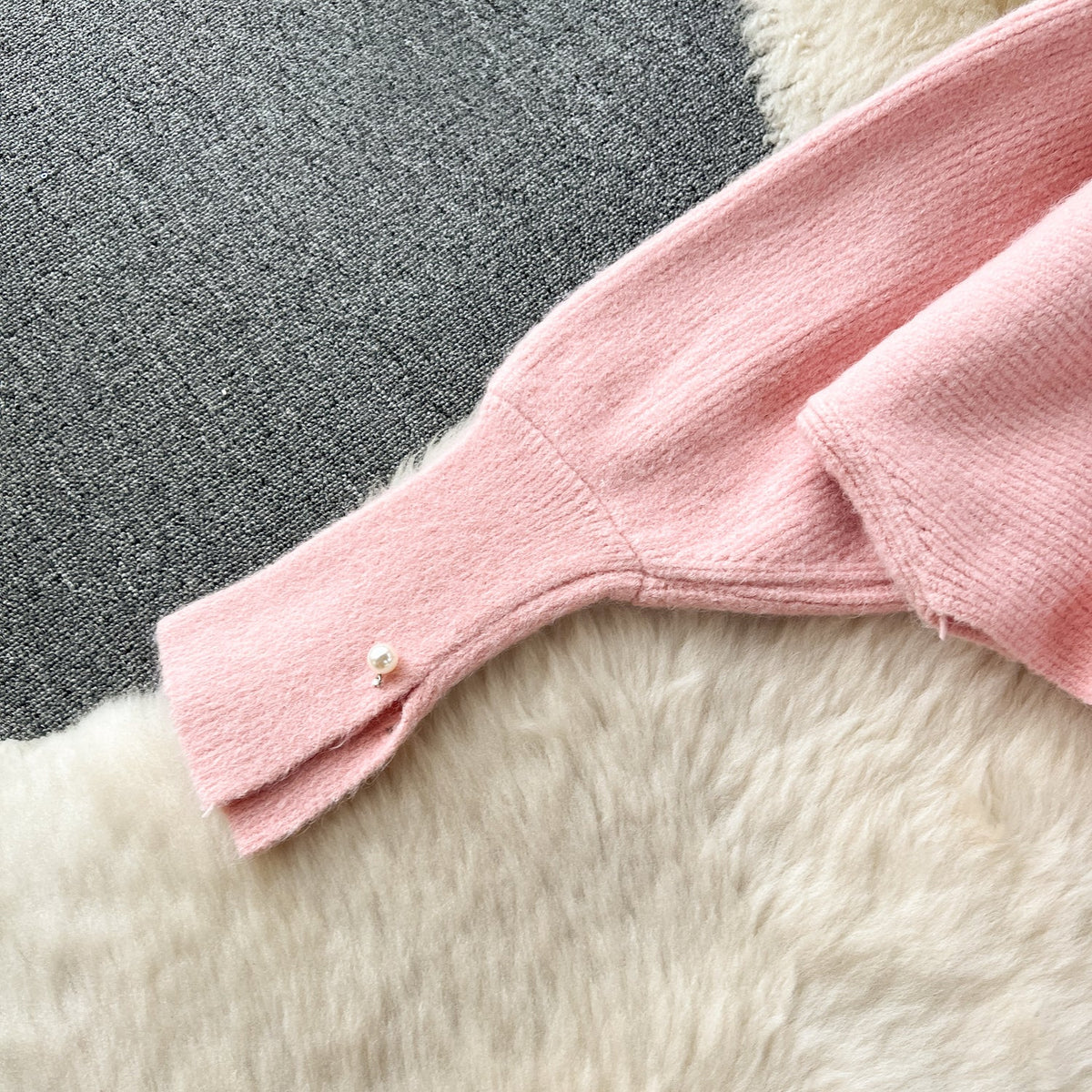 Loose Sweater&Slip Dress Knitted 2Pcs