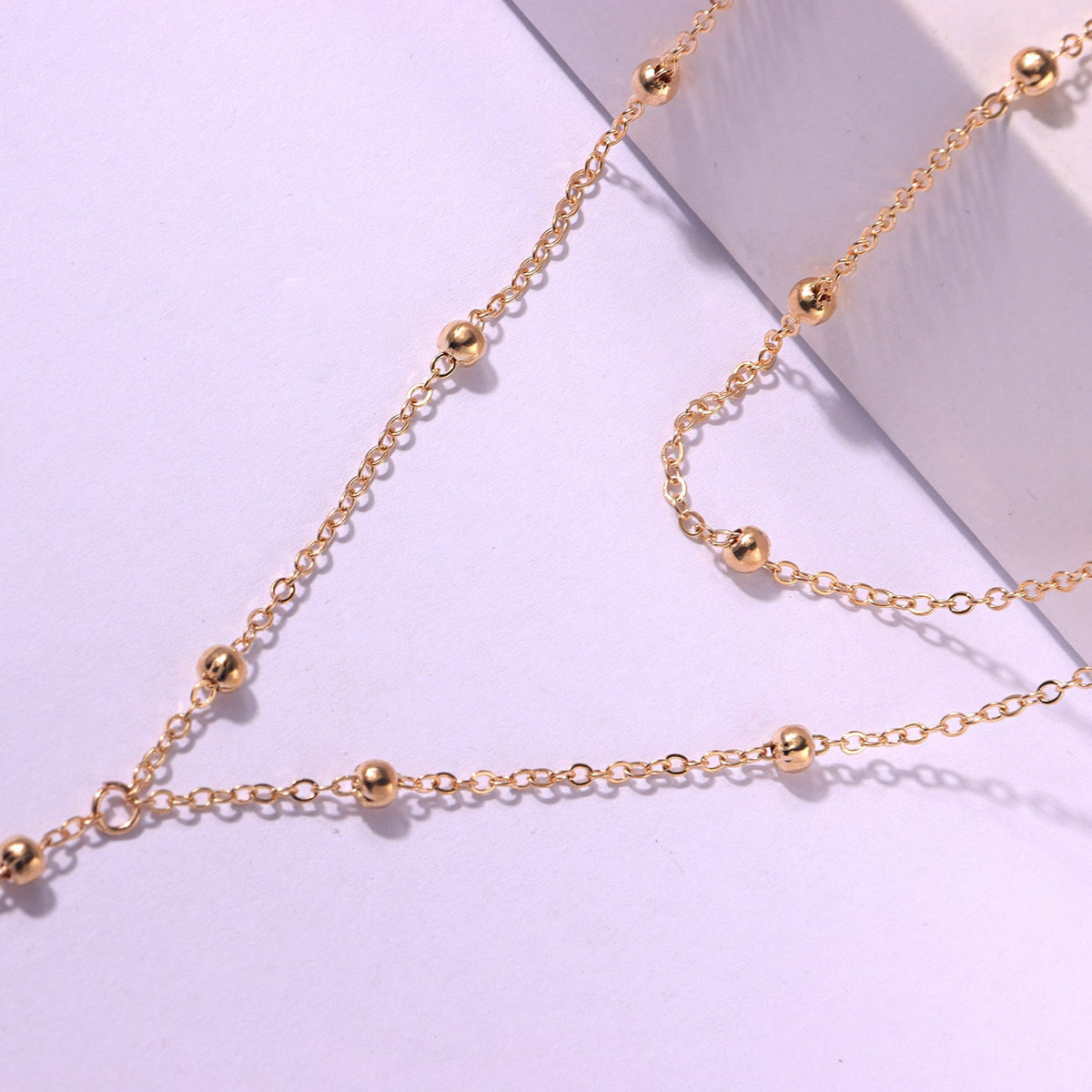 Exaggerated Geometric Tassel Bead Necklace