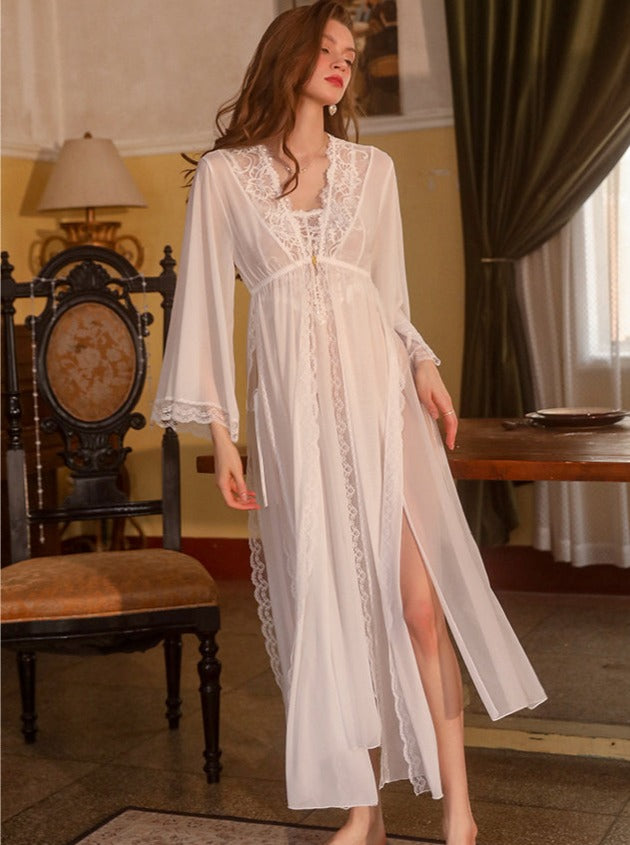 Fairy Embroidery Dress&Lounge Robe