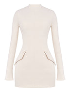 Vintage Cream Mini Dress
