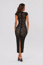 Sexy Slim Fit Floral Lace Dress