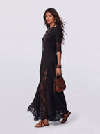 Bohemian Split Lace Dress