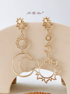 Sun & Moon Goddess Earrings