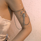 Gothic Scorpion Rhinestone Arm Ring&Bracelet