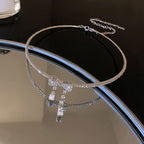 Sparkling Rhinestone Butterfly Choker Necklace