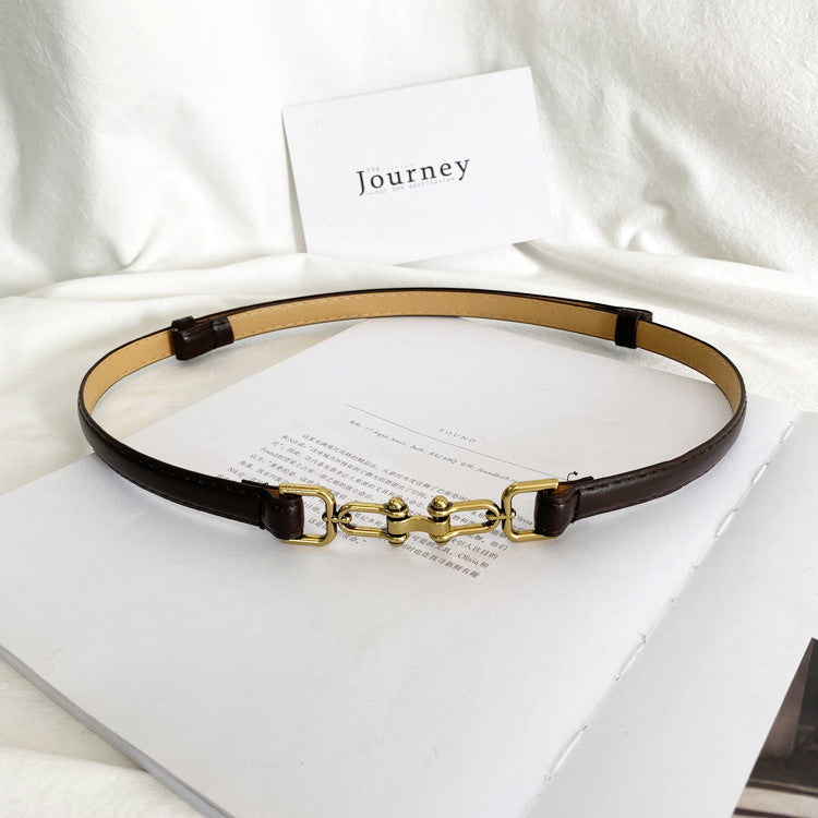 Vintage Small Leather Belt