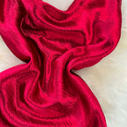 Vintage Draped Glossy Red Slip Dress