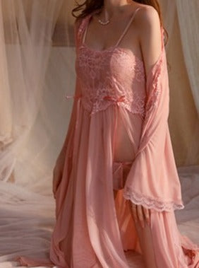 Fairy Embroidery Dress&Lounge Robe