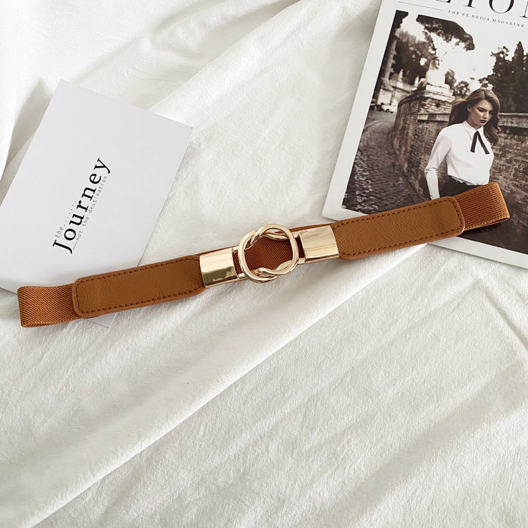 Double Ring Buckle Elastic Belt