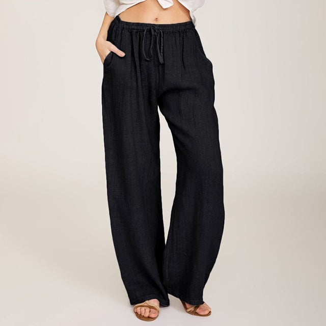 Nora | Drawstring Wide-Leg Pants
