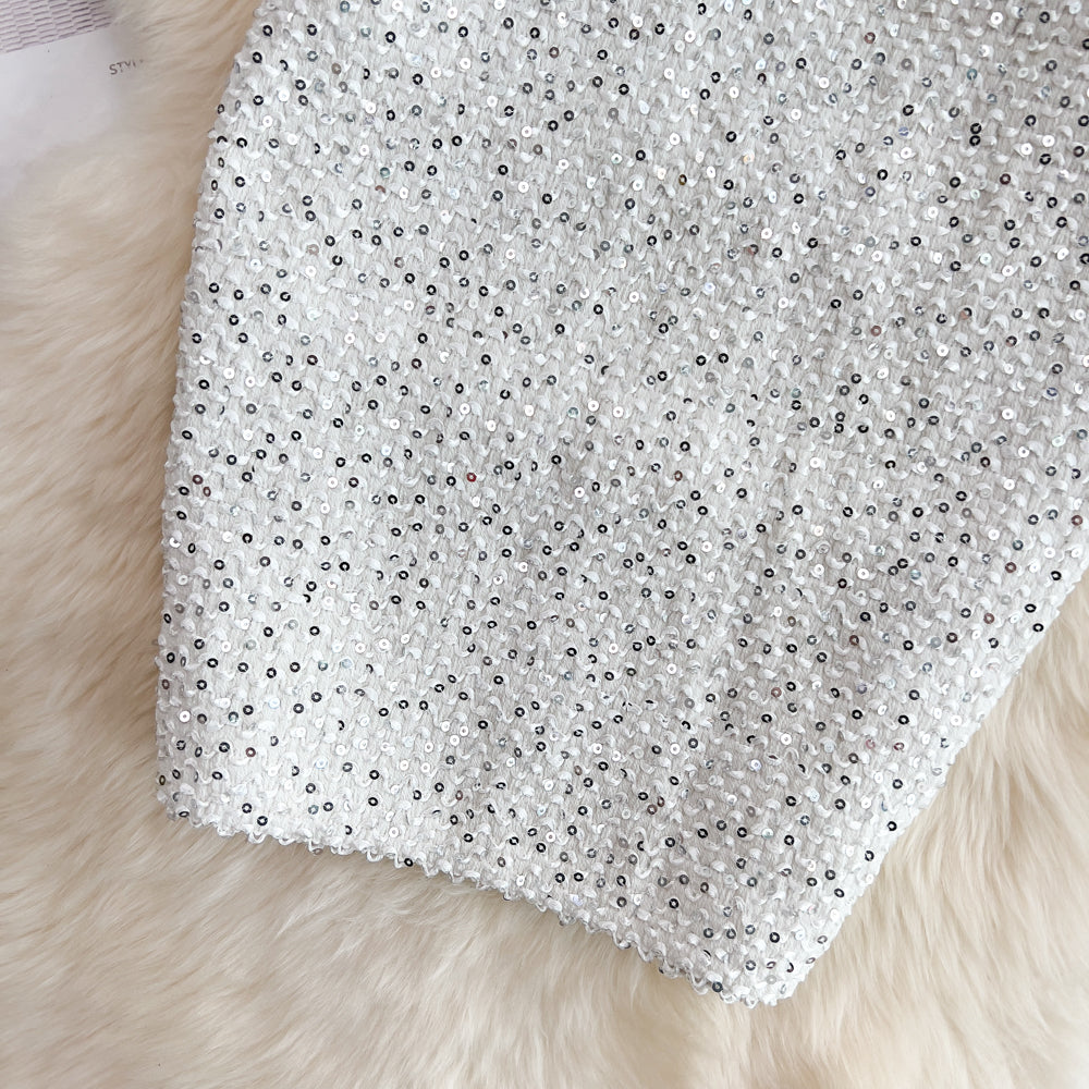 Sexy Stretchy Sequin Skinny Skirt