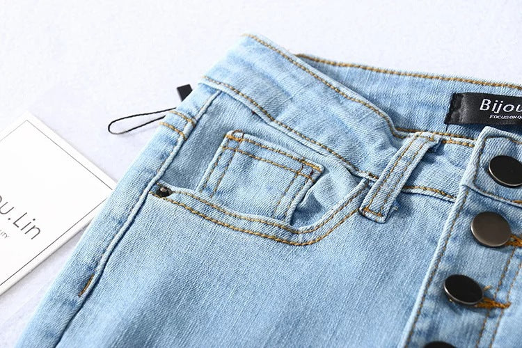 Four Button Pencil Pants