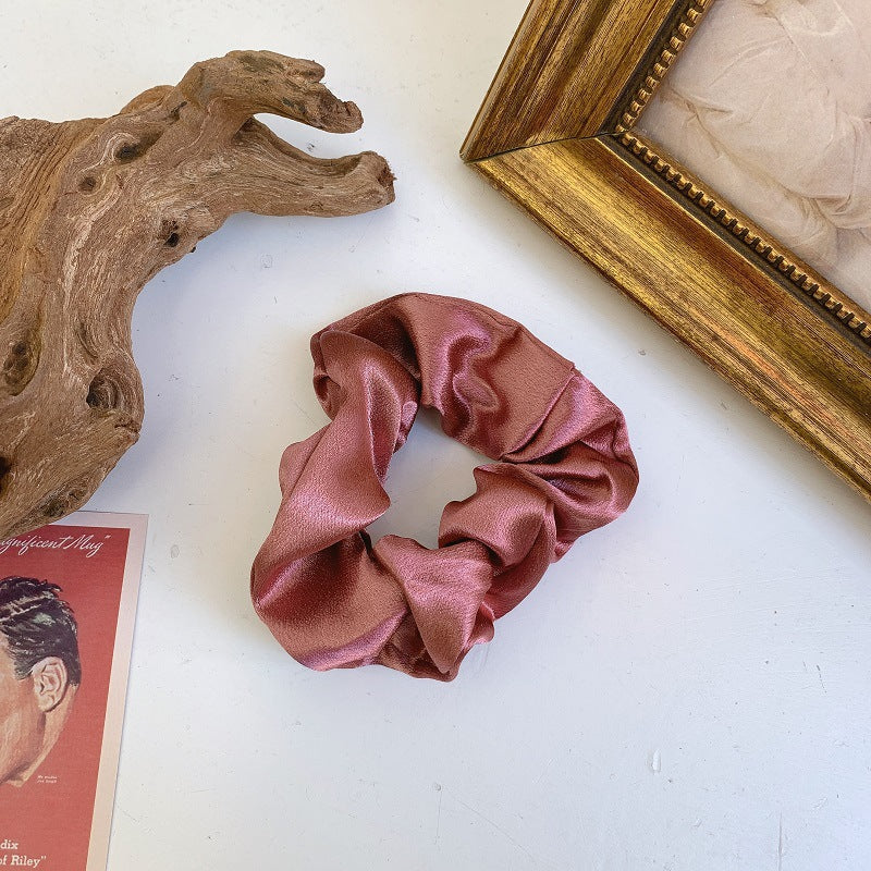 French Satin Large Hair Scrunchie