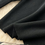 Turtleneck Sweater&Jacquard Skirt 2Pcs