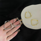 Niche Triangle Metal Earrings