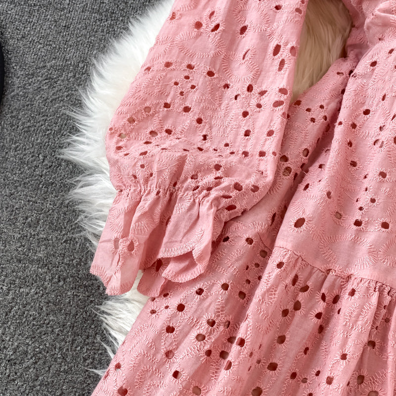 Cutout Lapel Dress
