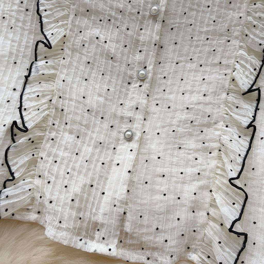 Sweetie Polka Dot Chiffon Blouse