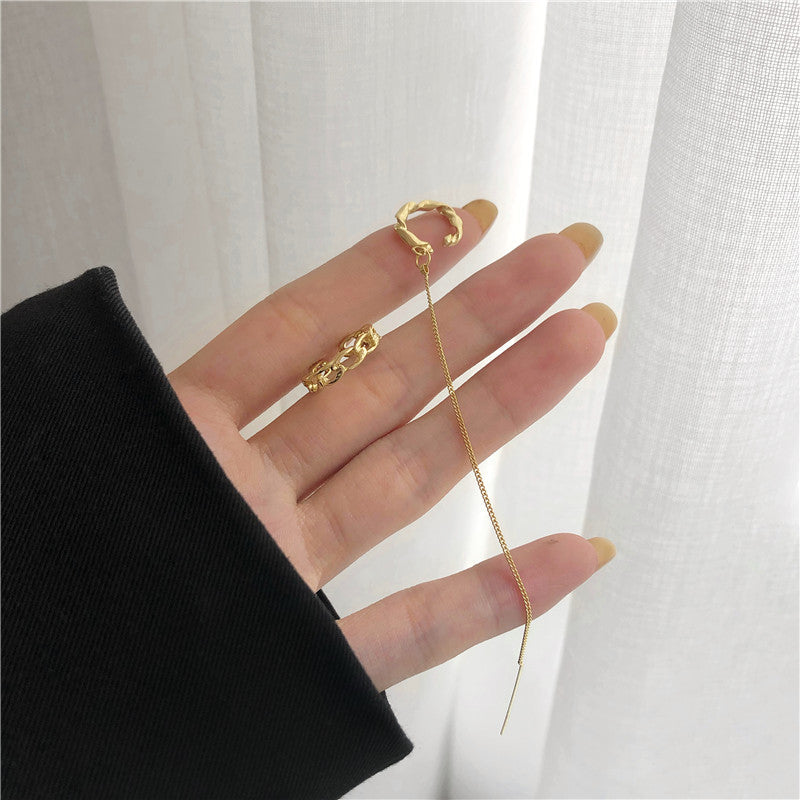 Vintage Tasseled Gold Ear Clip