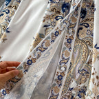 Printed Single-breasted Dress